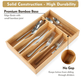 Upassion compact kitchen organizer fits 9x13in drawers to save space.