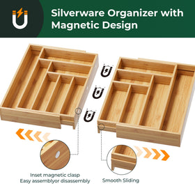 Upassion double-box configuration expands storage with a secure magnetic connection.