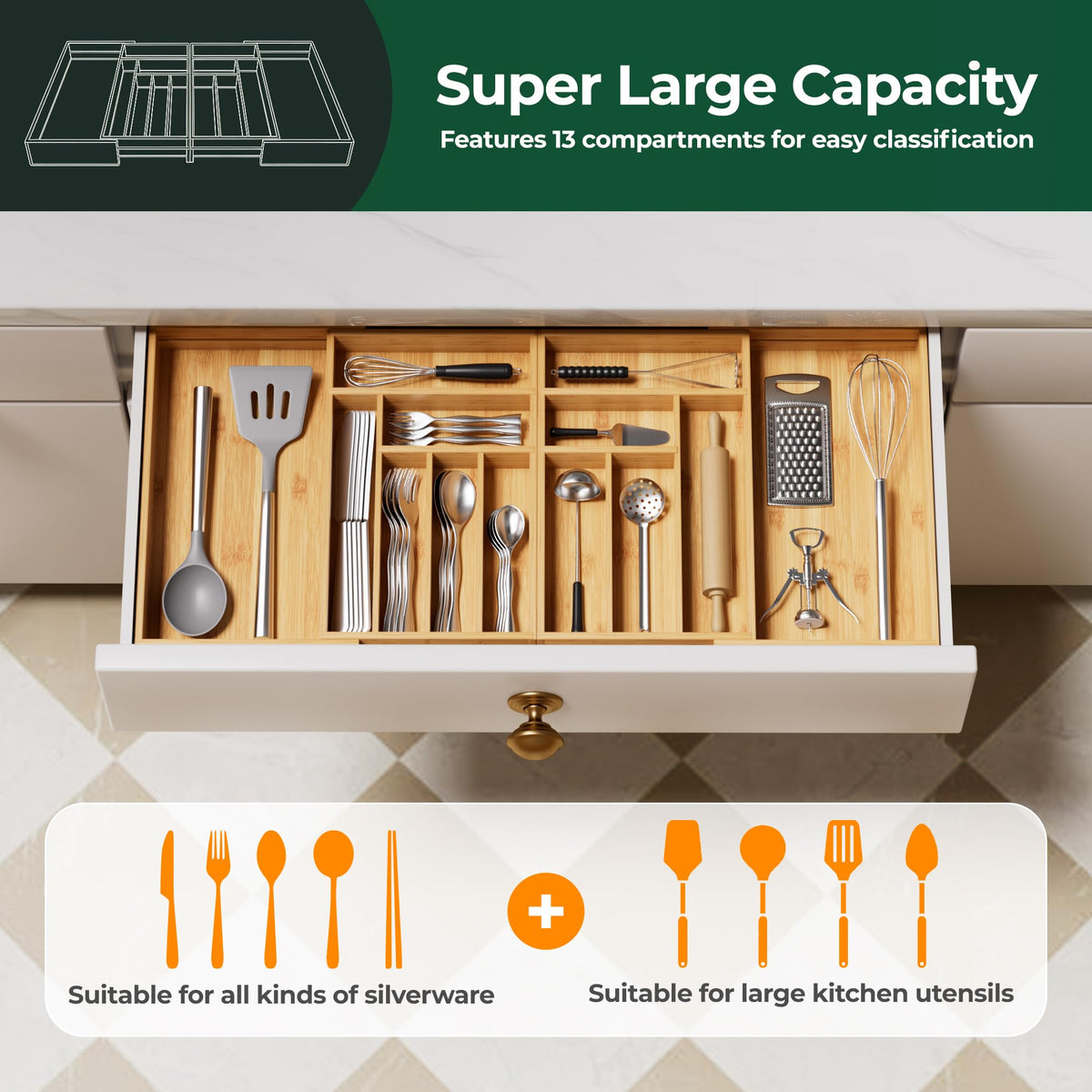 Upassion durable bamboo construction blends eco-friendly style with daily durability.