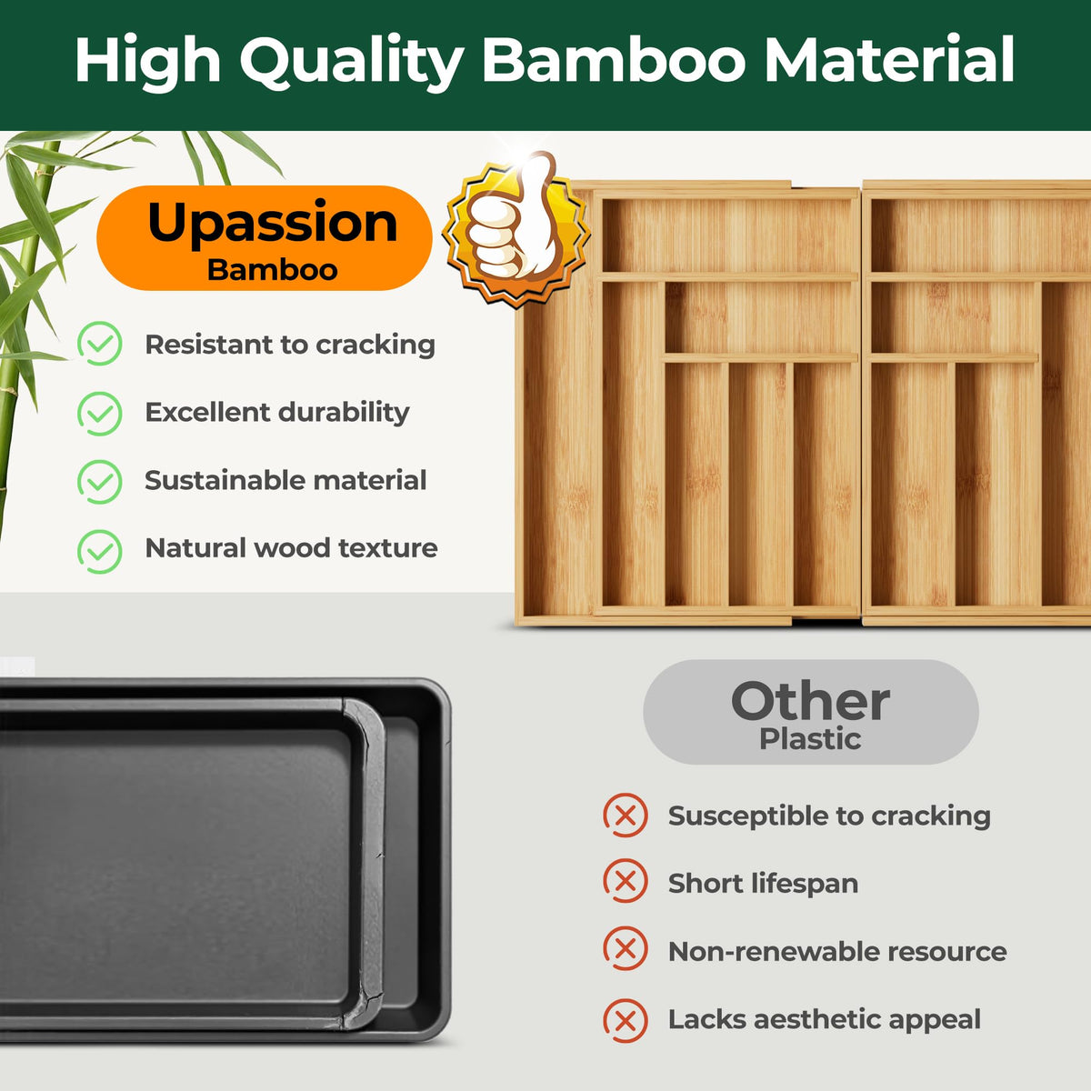 Upassion easy-clean design simplifies maintenance with rinse and wipe.