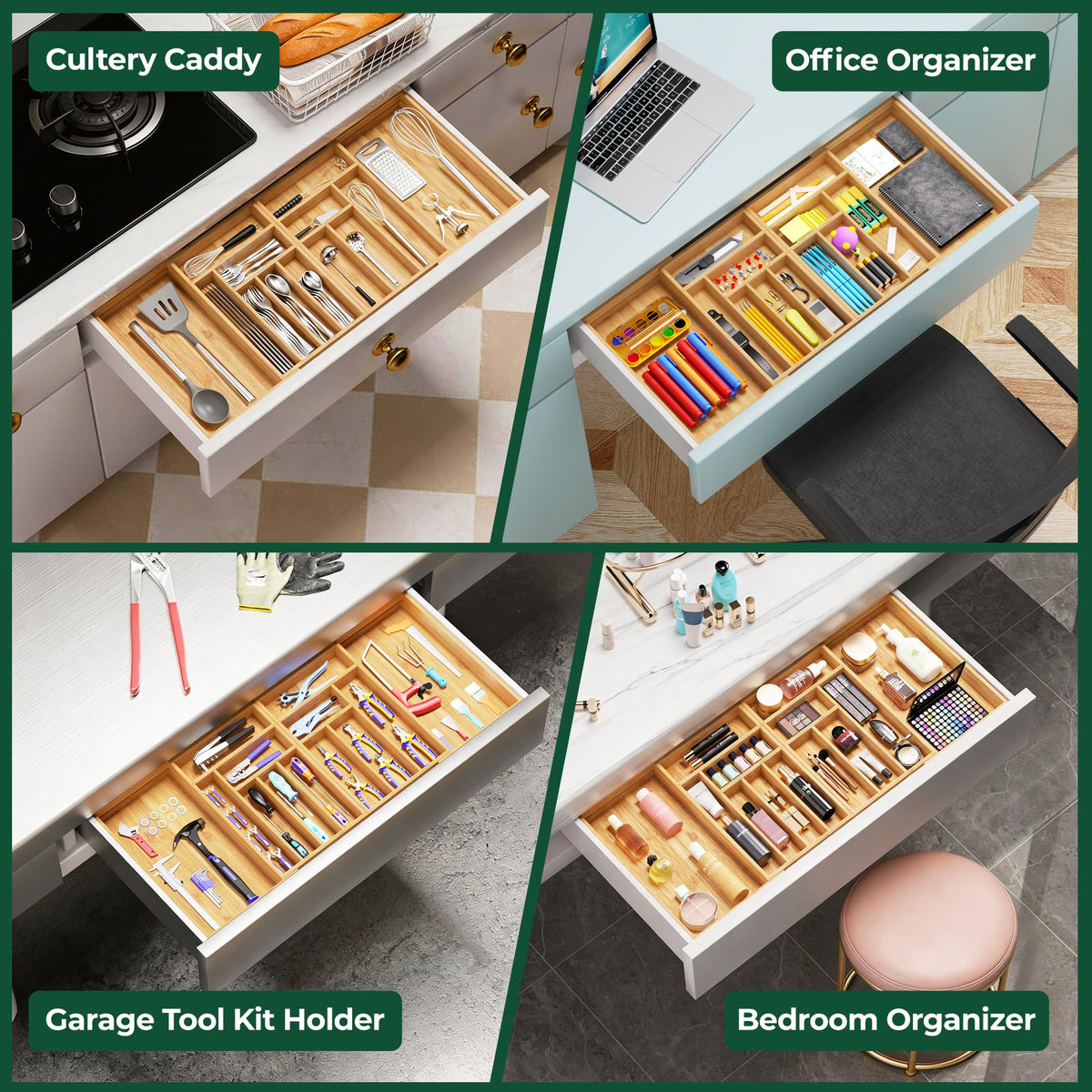 Upassion kitchen drawer organization essentials for clutter-free prep.