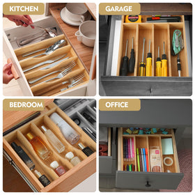 Upassion non-slip bamboo tray base stays in place during use.
