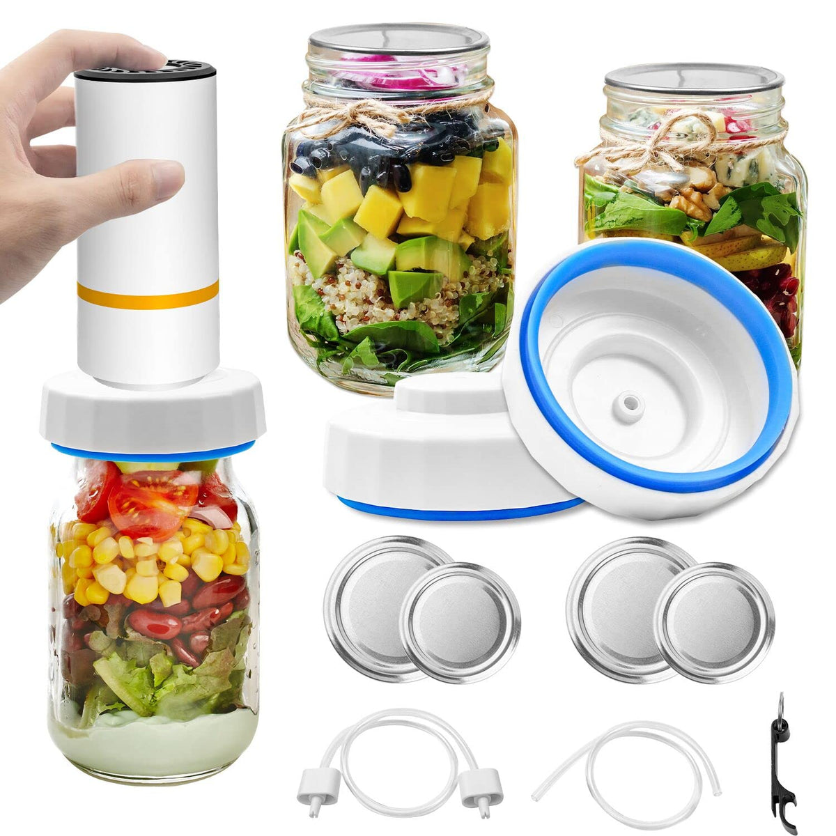 Upmely sealing kit for liquids and dry foods keeping freshness