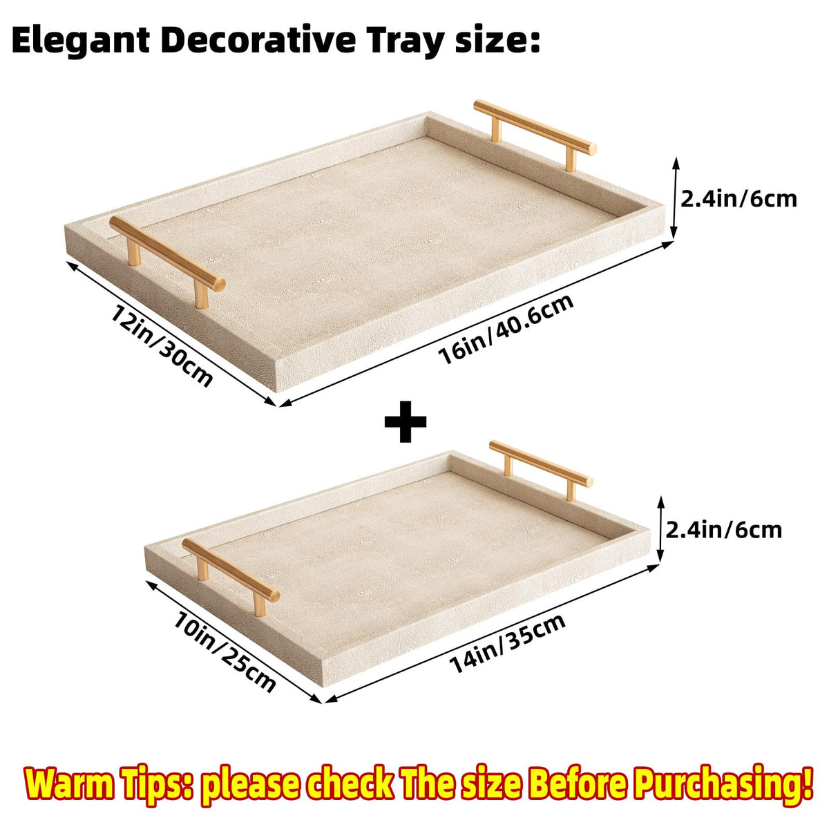 UPPER DECOR gold-tone handles highlight stylish serving on coffee tables