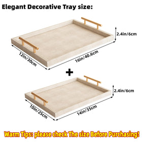 UPPER DECOR gold-tone handles highlight stylish serving on coffee tables