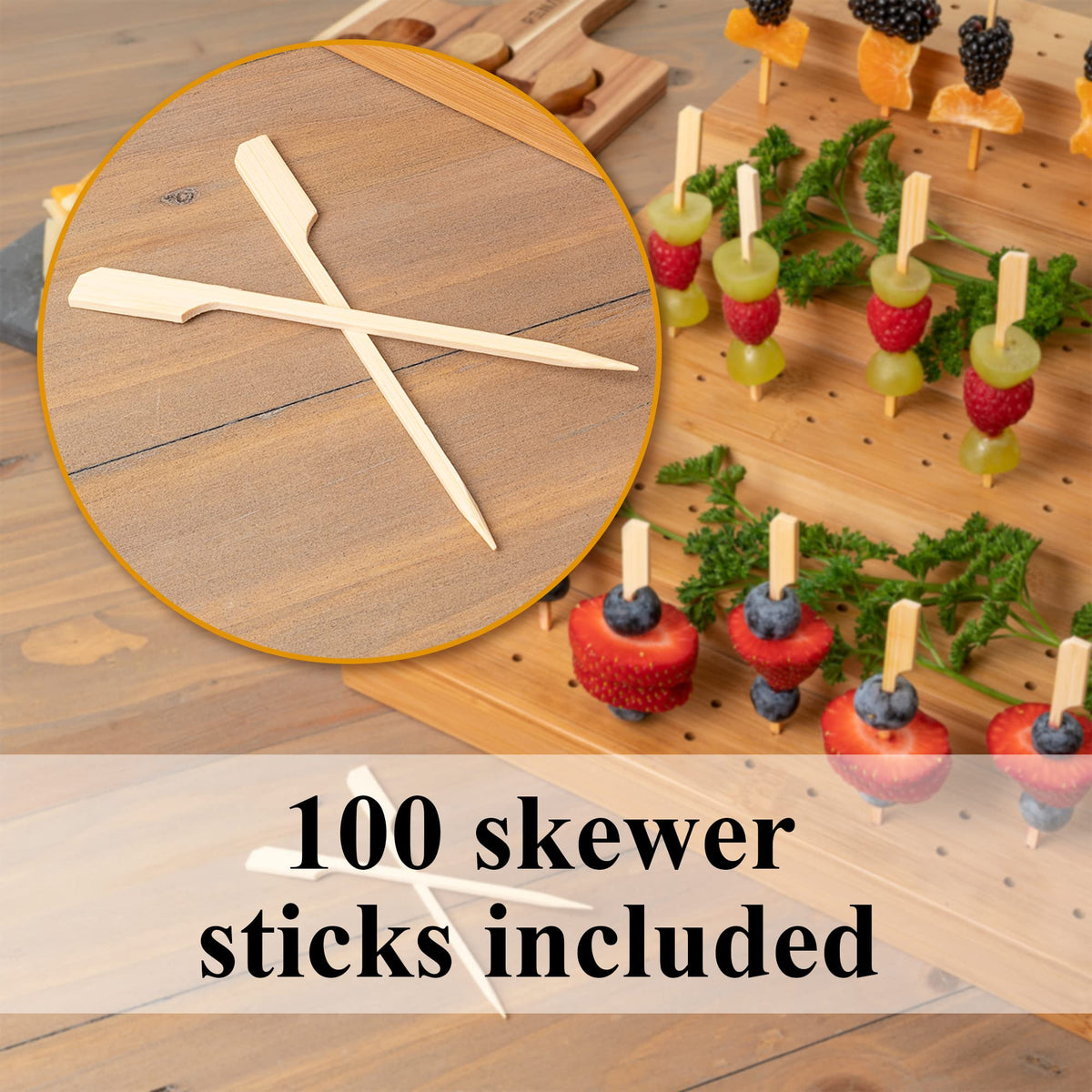 Upper Midland rustic serving solution blends with any party decor