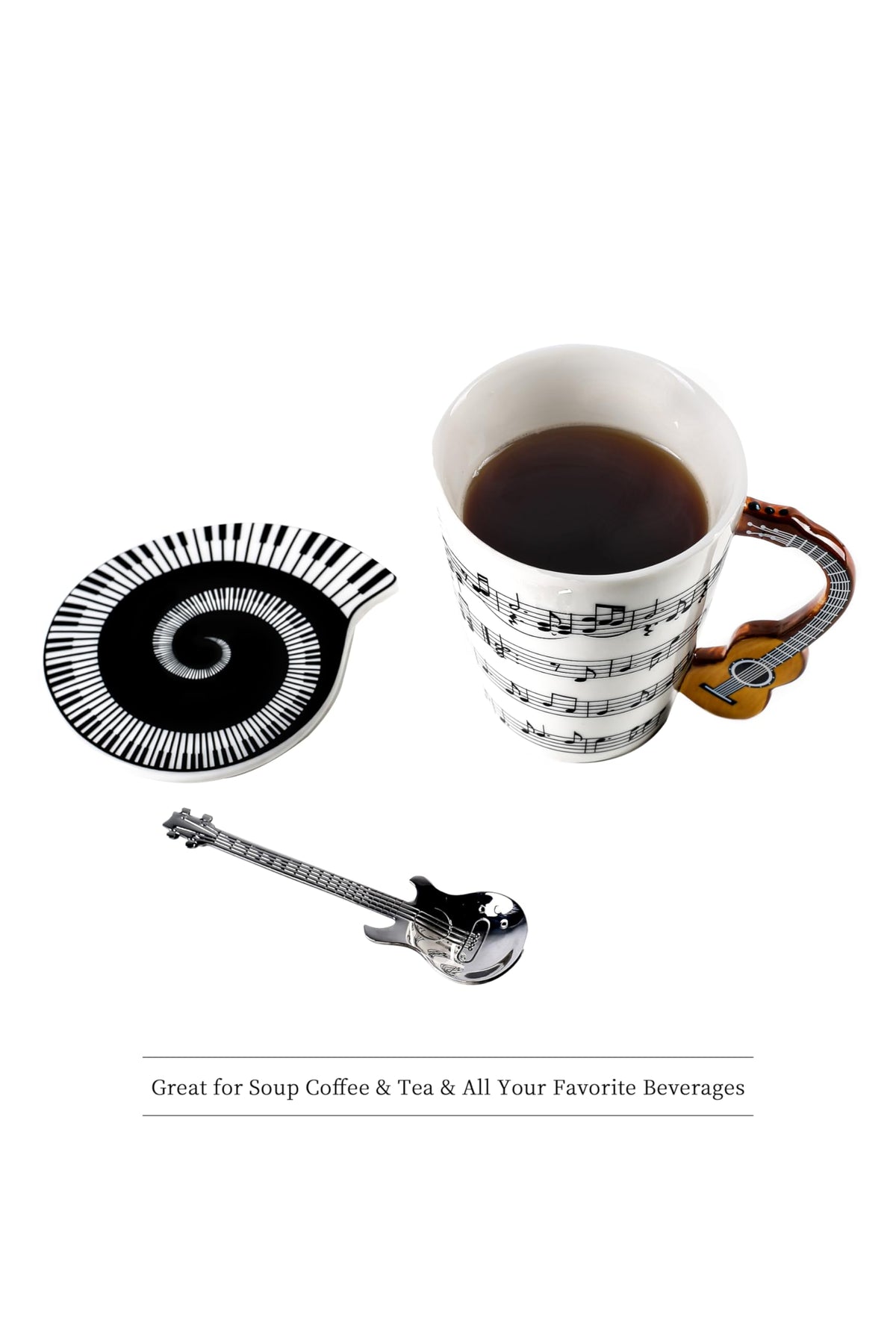 Upper Midland Products stainless steel guitar spoon, strong and durable for daily use.