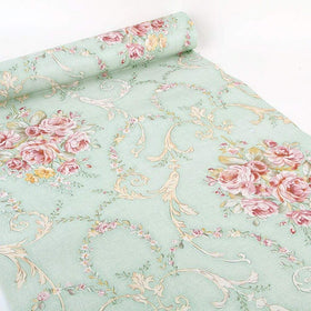 UPREDO self-adhesive wallpaper green removable backing ideal for DIY updates.
