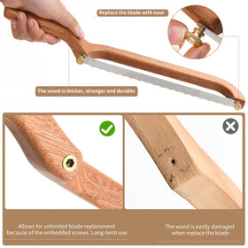 Uprichya stainless steel blade stays sharp for durable bread slicing