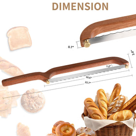 Uprichya sourdough bow knife delivering precise, clean cuts through crusty loaves