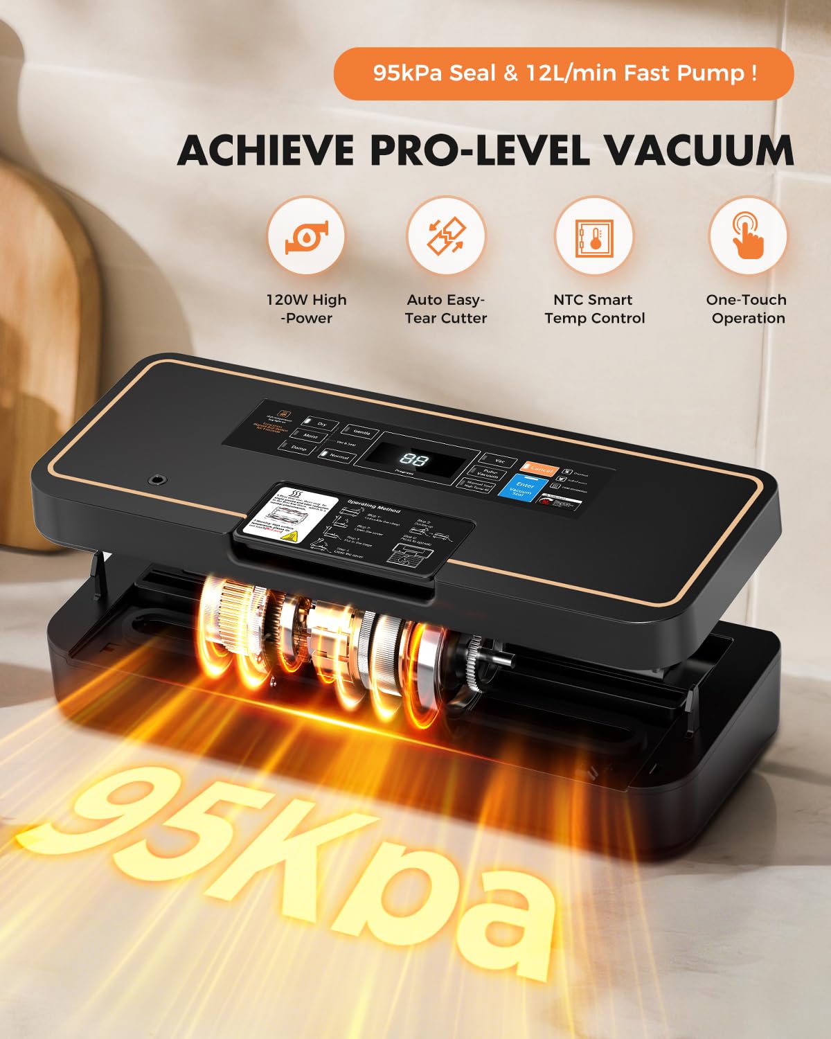 UPRUBE 135W Turbo Flow powers quick air removal
