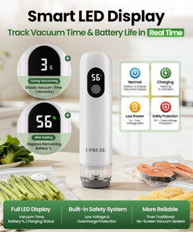 UPRUBE LED display demonstrates precise control for accurate sealing