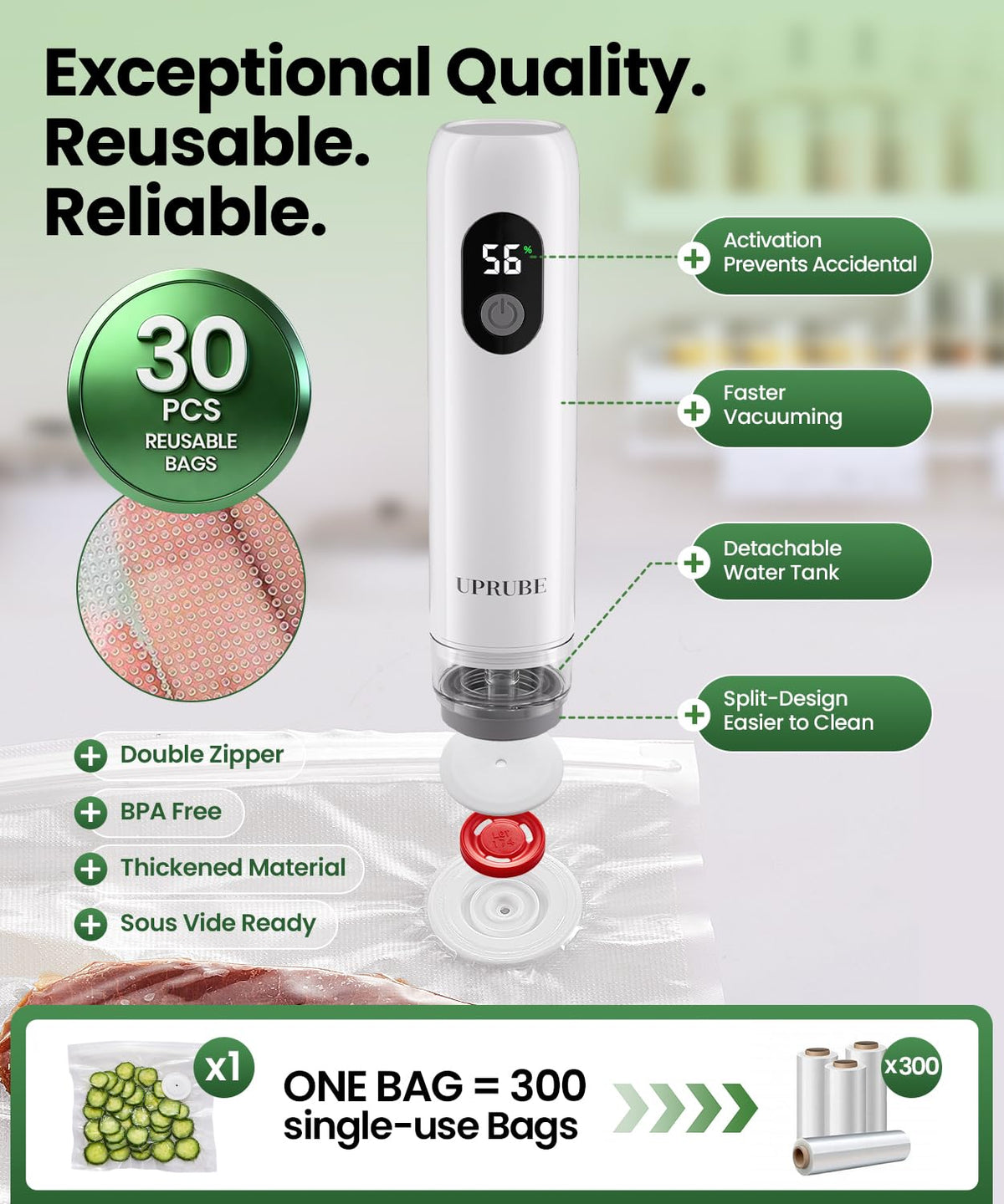 UPRUBE portable handheld unit demonstrates travel-friendly design for on-the-go storage