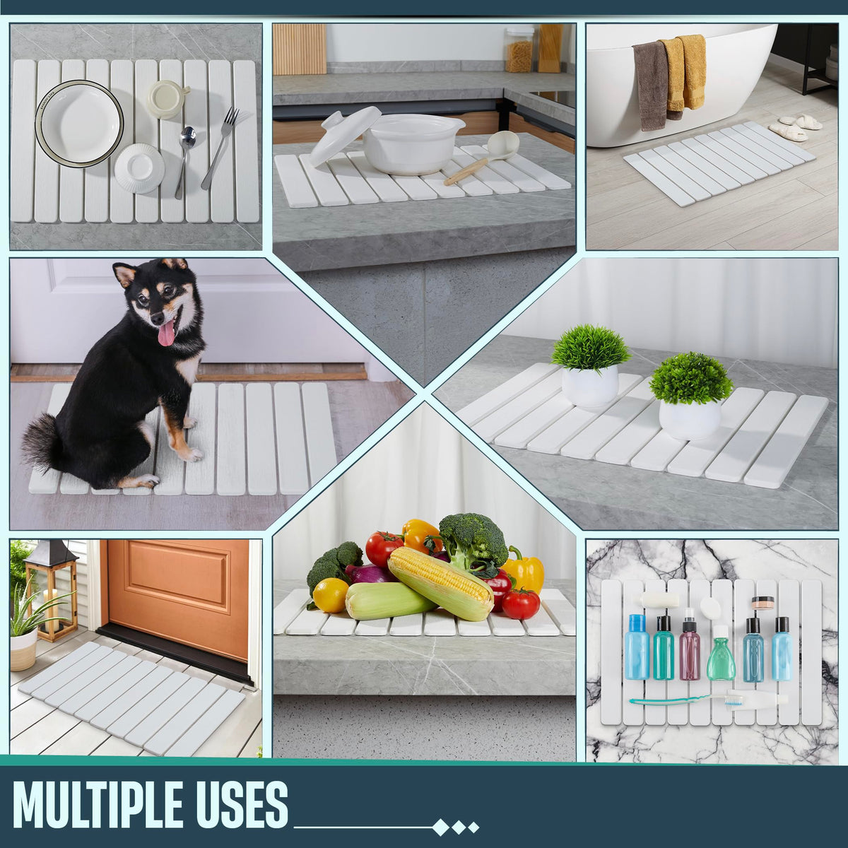UPTIMAZ Stone Drying Mat includes sandpaper for refresh