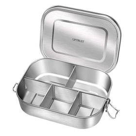 UPTRUST bento box with five compartments and clip lid for organized meals on the go
