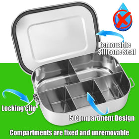 UPTRUST leak-proof lid with clips keeps meals secure during travel