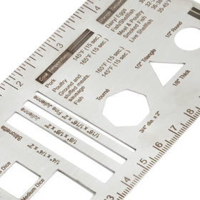 UPTTHOW Culinary Ruler mini size 5x3 inches fits in pocket