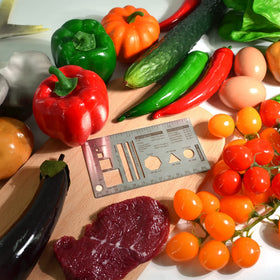 UPTTHOW Culinary Ruler compact design reduces clutter during prep