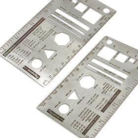 UPTTHOW Culinary Ruler temperature and weight conversion chart in use