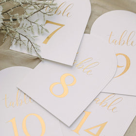 upvolcora arch table numbers double-sided cards for visibility from all angles