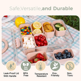 U-QE Snackle Box supports rainbow-diet planning for balanced snacking ideas.