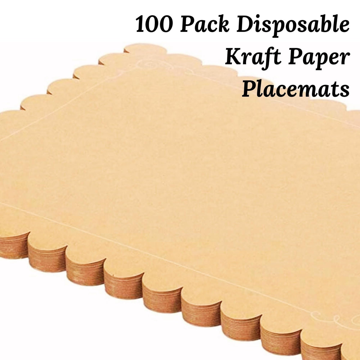 Ur-Way durable kraft placemats resist tearing and leaks during meals.