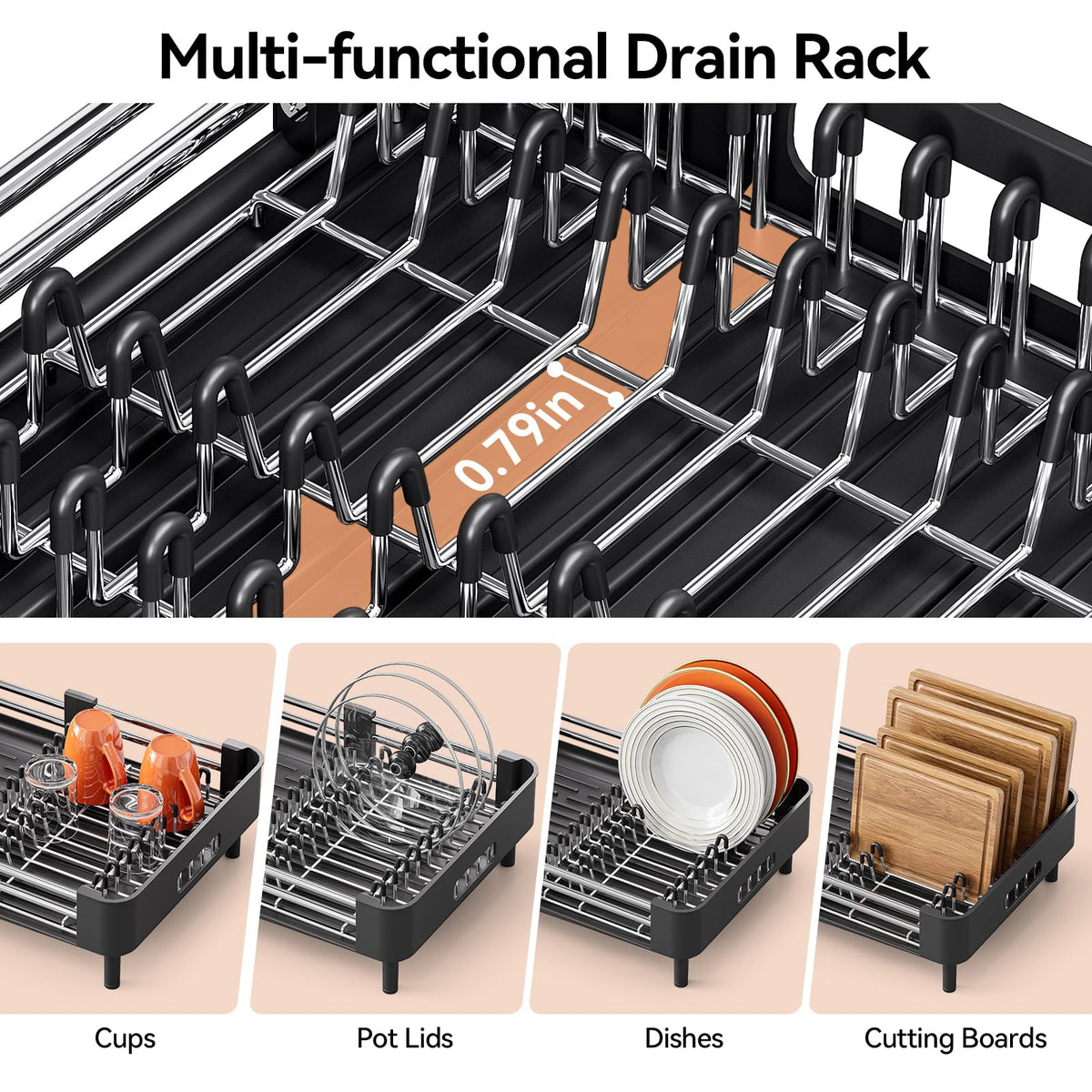 Urackify automatic drainage spout prevents pooling for a dry, clean countertop