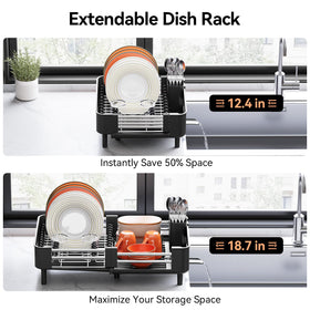 Urackify cup and bowl organizer layout streamlines daily drying in busy kitchens