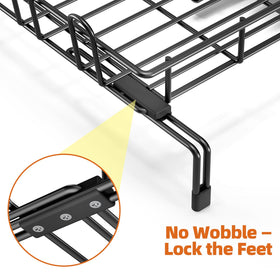 Urackify drip tray with grooved channels for quick and tidy drainage.