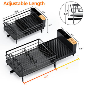 Urackify dish drying rack easy-clean coating simplifies maintenance