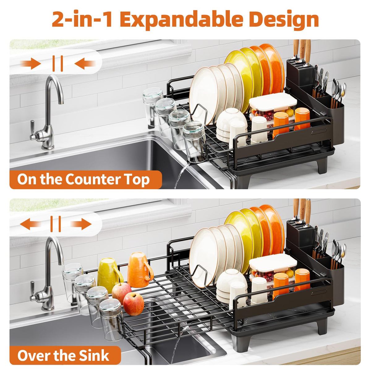 Urackify rustproof stainless steel rack resists corrosion for durable kitchen organization