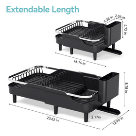 Urackify black-coated frame adds sleek, modern kitchen look.