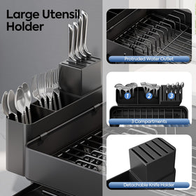 Urackify extendable tray doubles as a pot stand for bulky items