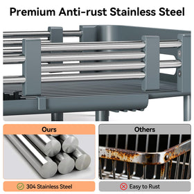 Urackify stainless steel frame resists rust in busy kitchens.