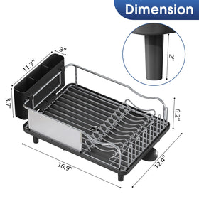 Urackify easy-assembly dish rack simplifies setup in minutes.