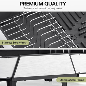 Urackify kitchen counter dish rack fits under many sinks for easy access
