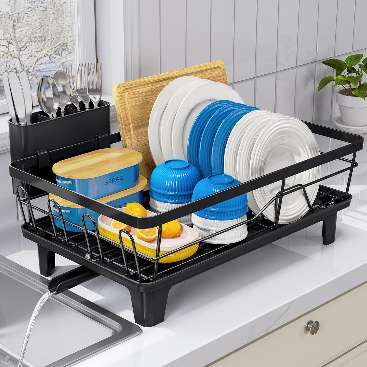 Urackify compact kitchen rack fits slim counters and saves space.