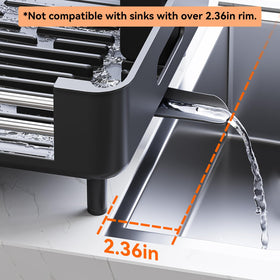Urackify non-slip feet keep the rack stable on countertops