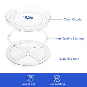URALFA 10-5-inch turntable ideal for corner cabinets.