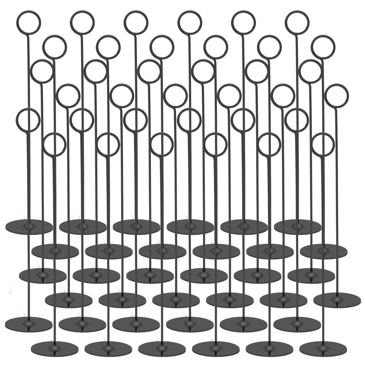 Urban Deco 36PK table number holder in black for elegant wedding table signs.