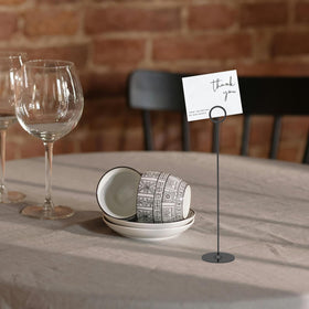 Urban Deco 36PK table number holders shown in a stylish event setup.