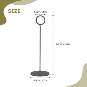 Urban Deco gold 8-inch table card holder adds elegant visibility for signage