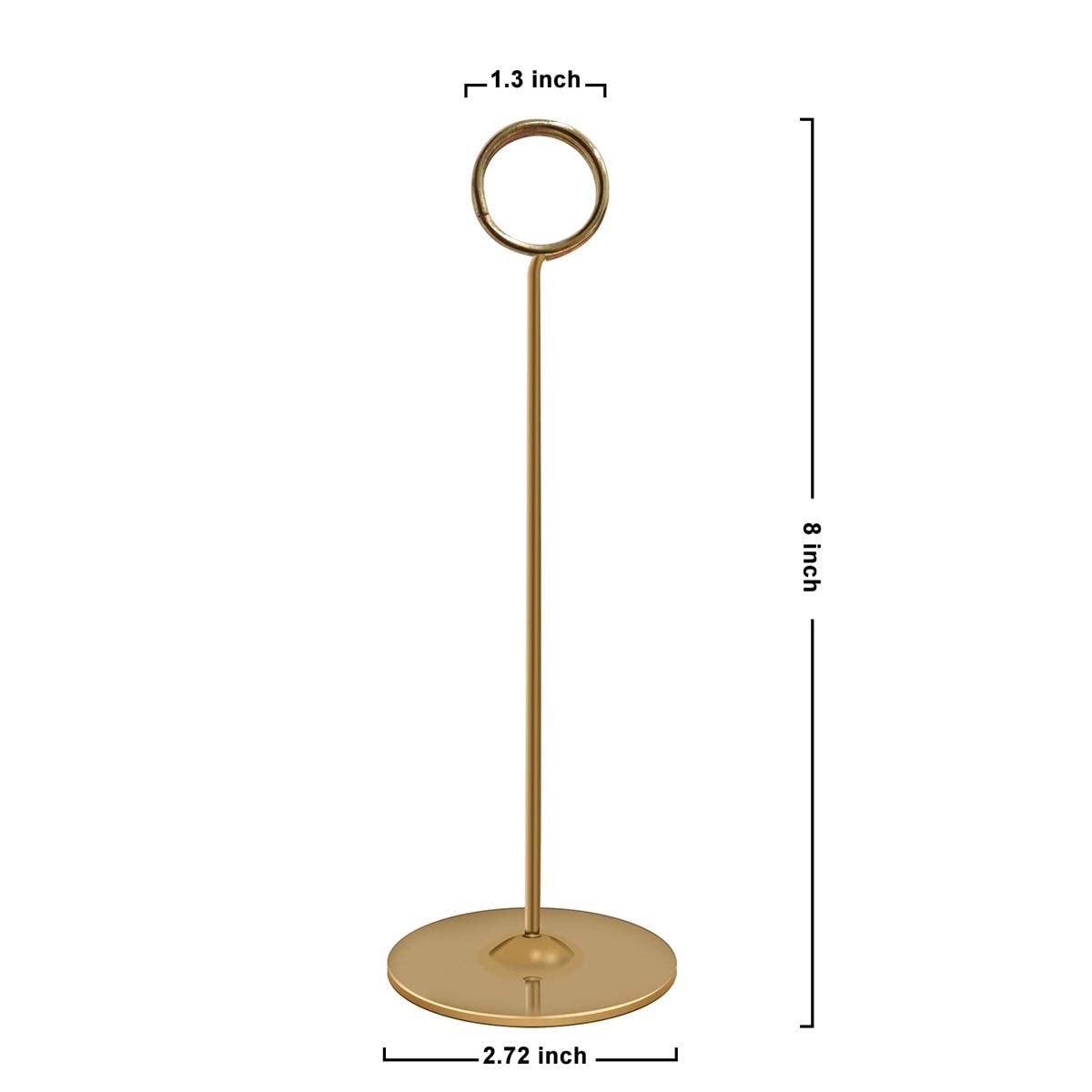Urban Deco restaurant-table marker gold guides guests to seats.