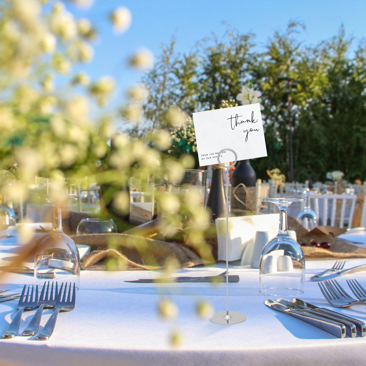 Urban Deco set of sixteen table sign holders.