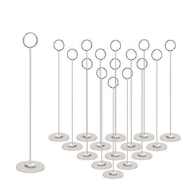 Urban Deco table number holder with a wide base for outdoor displays.