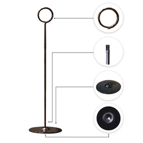 Urban Deco restaurant display table signs stand securely for menus