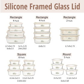 Urban Green 13oz glass container with lid for snacks and lunches.