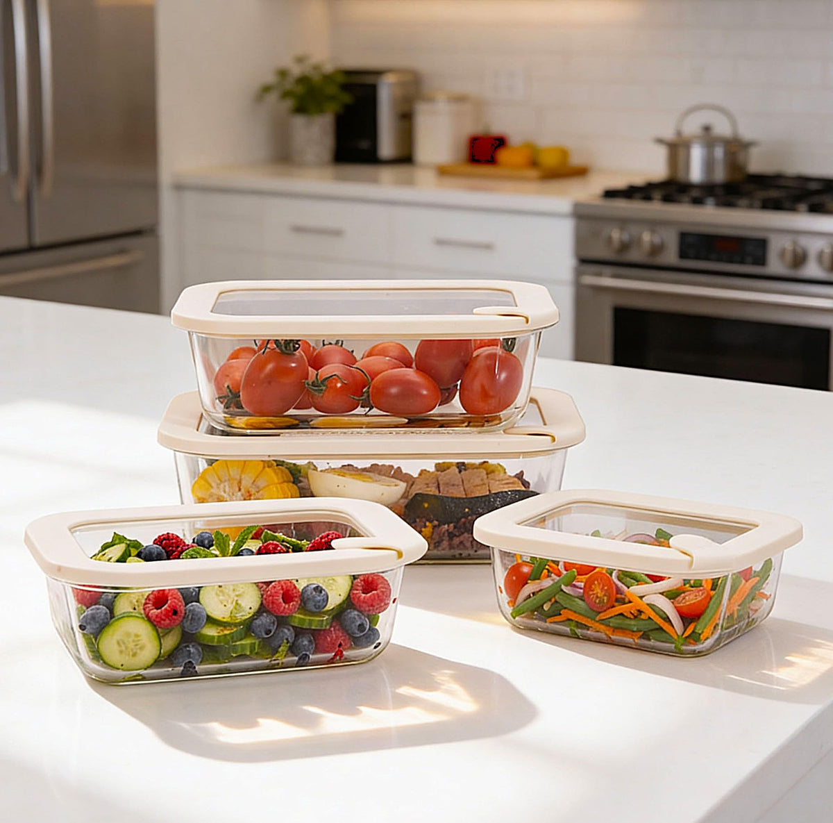 Urban Green transparent walls help you identify contents at a glance.