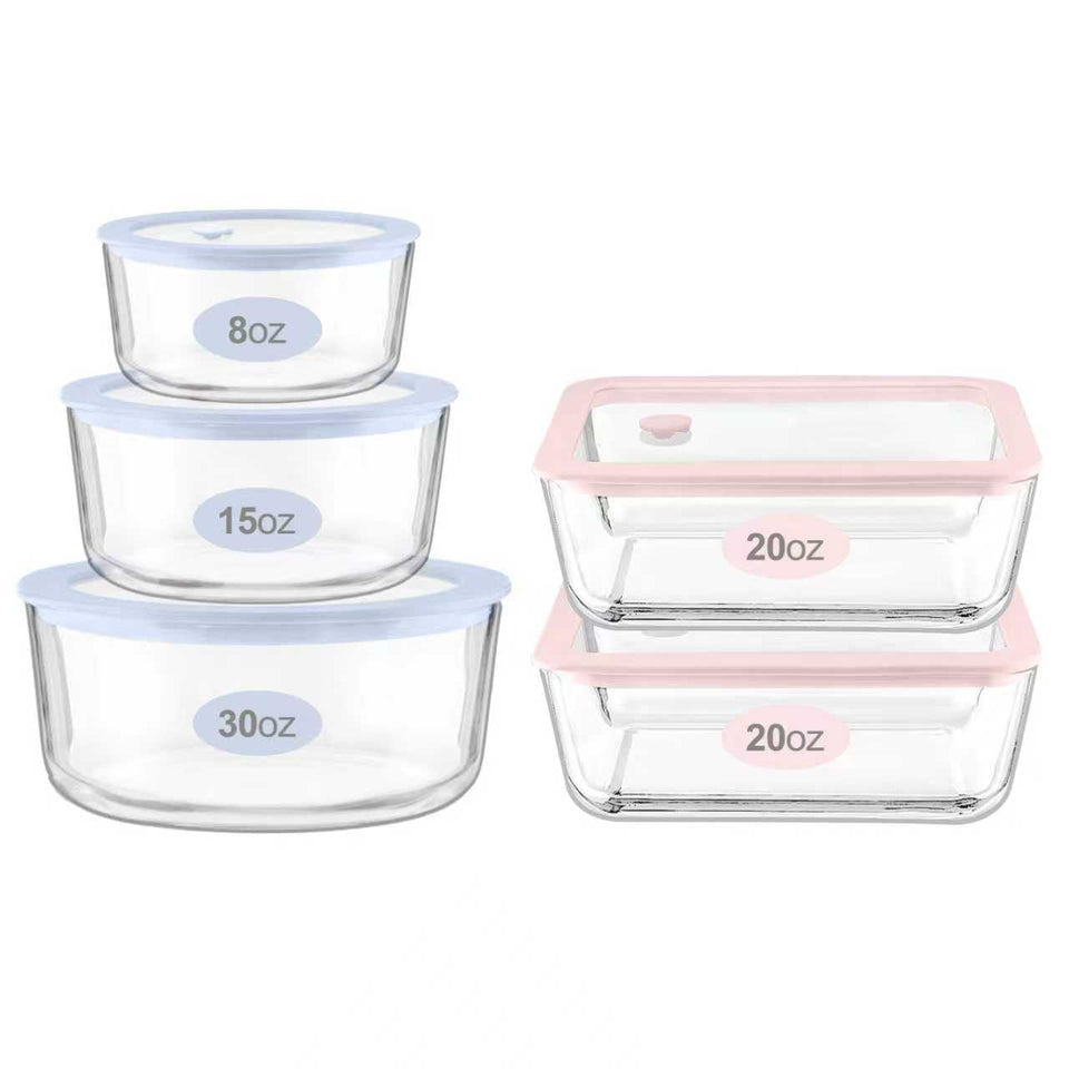 Urban Green glass container with silicone-framed lid shows plastic-free, fresh-food storage benefits.