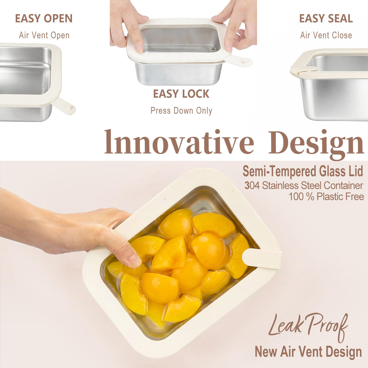 Urban Green glass-lid view highlighting clear lid for quick food checks.